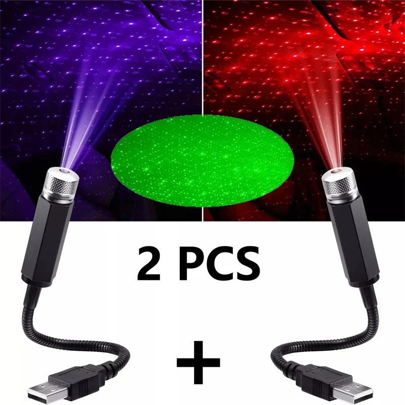 Night Light Projector Stars - Mini Auto LED Stern Nachtlicht Projektor