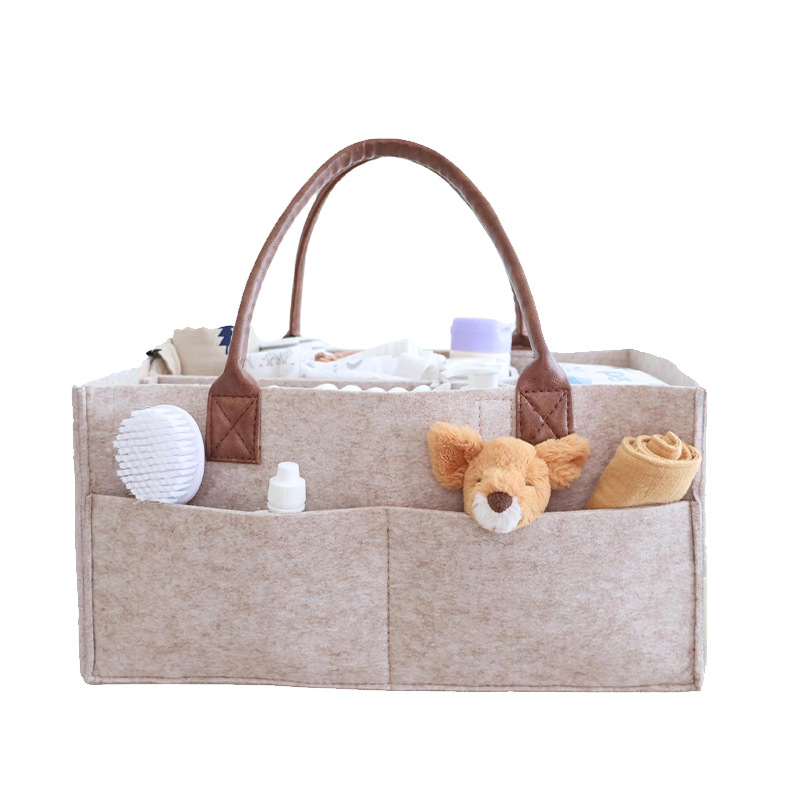 Baby Nursery Basket - Baby Filz-Aufbewahrungskorb für Kinderzimmer, Wickeltasche mit
