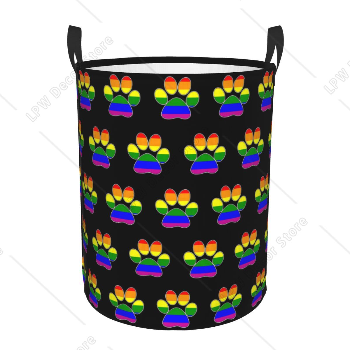 Baby Nursery Laundry Hamper - Benutzerdefinierter LGBT Pride Gay Paw Wäschekorb,