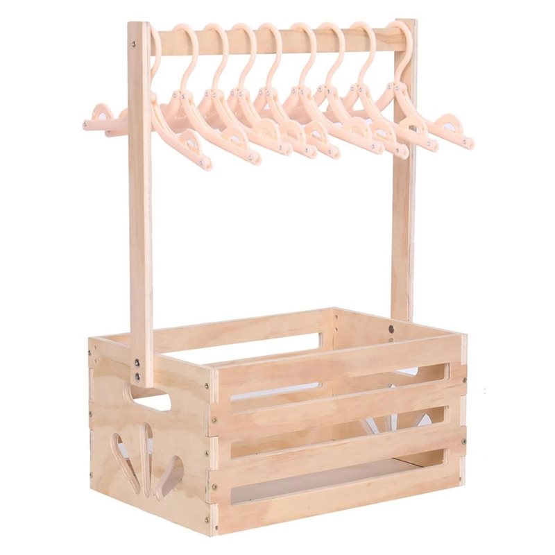 Baby Nursery Basket - Holz-Geschenkkorb für Babyparty mit Griff, Baby-Aufbewahrungskorb