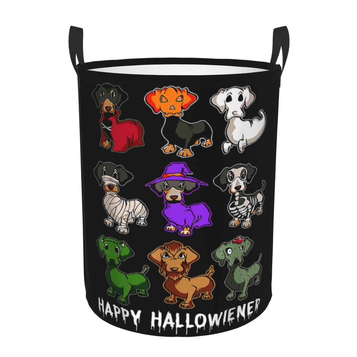 Baby Nursery Laundry Hamper - Happy Hallowiener Lustiger Dackel, Halloween-Wäschekorb, zusammenklappbarer