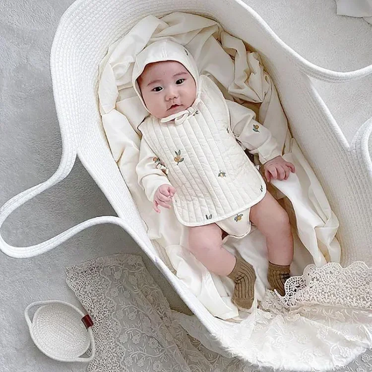 Baby Nursery Basket - Tragbare Baby Moses Korb Träger Baumwolle