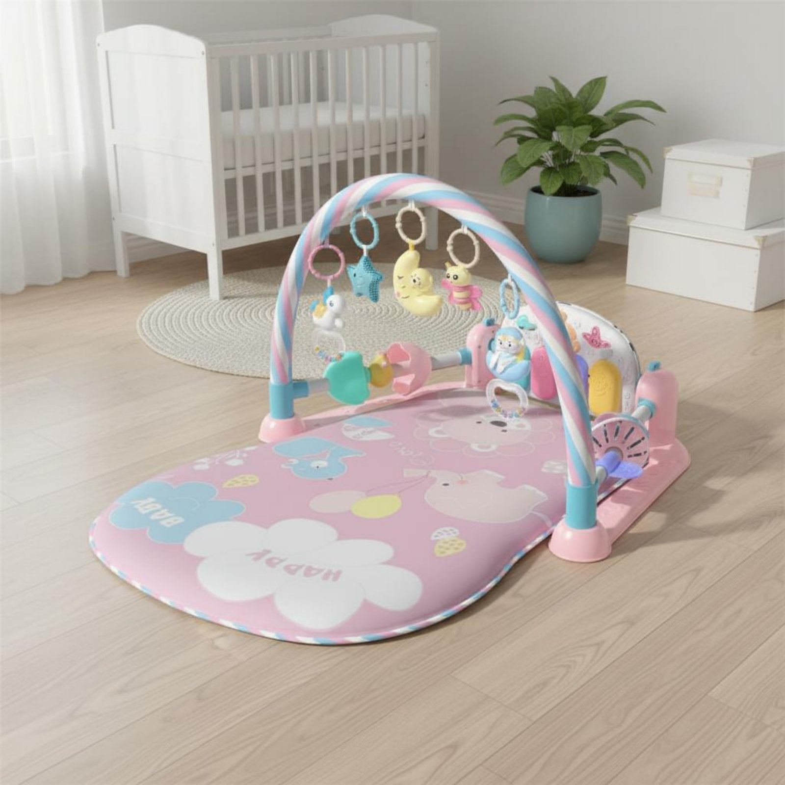 Baby-Laufstall mit Klavier-Mus – Baby Nursery Unisex Bewertung und Preis