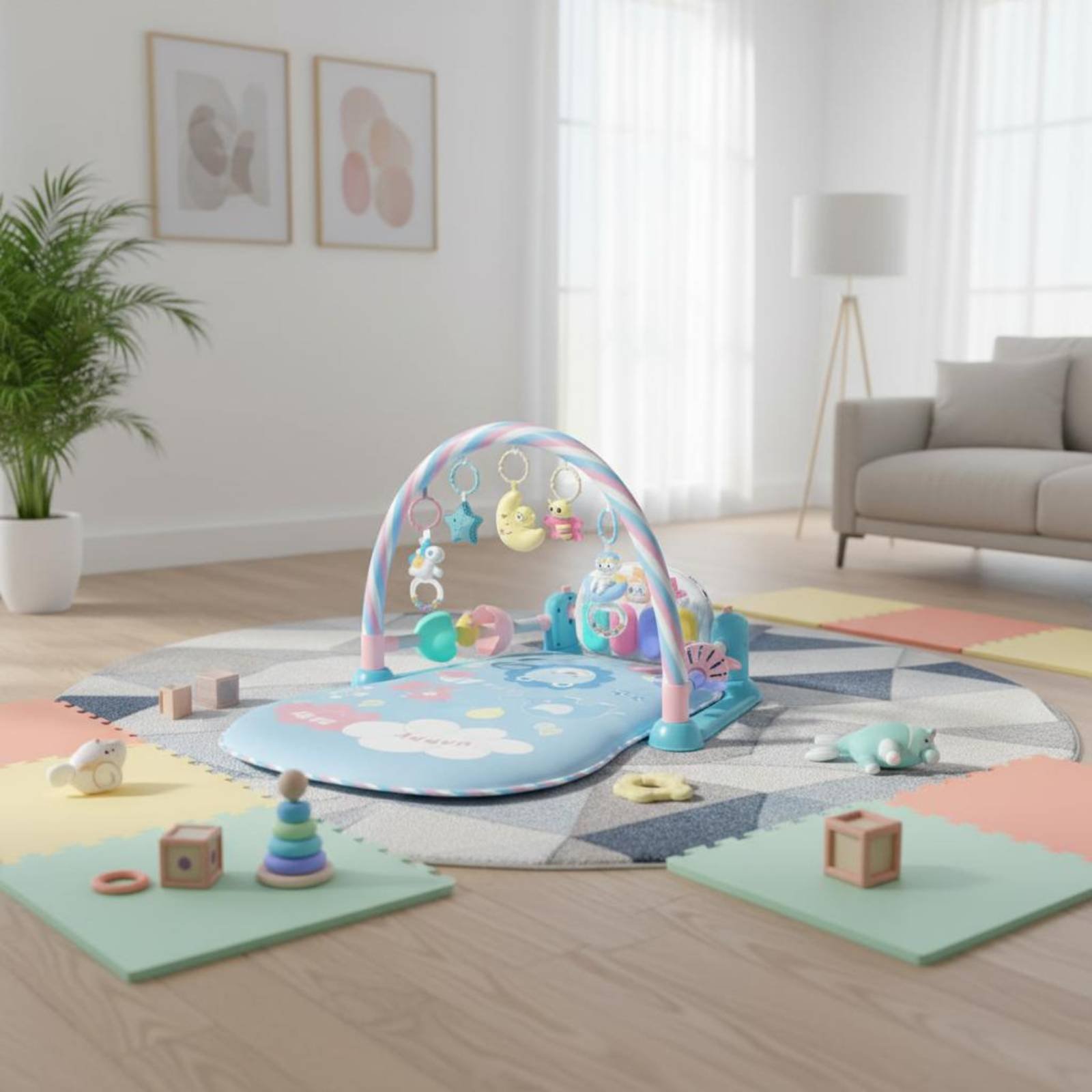 Baby-Laufstall mit Klavier-Mus – Baby Nursery Unisex Bewertung und Preis