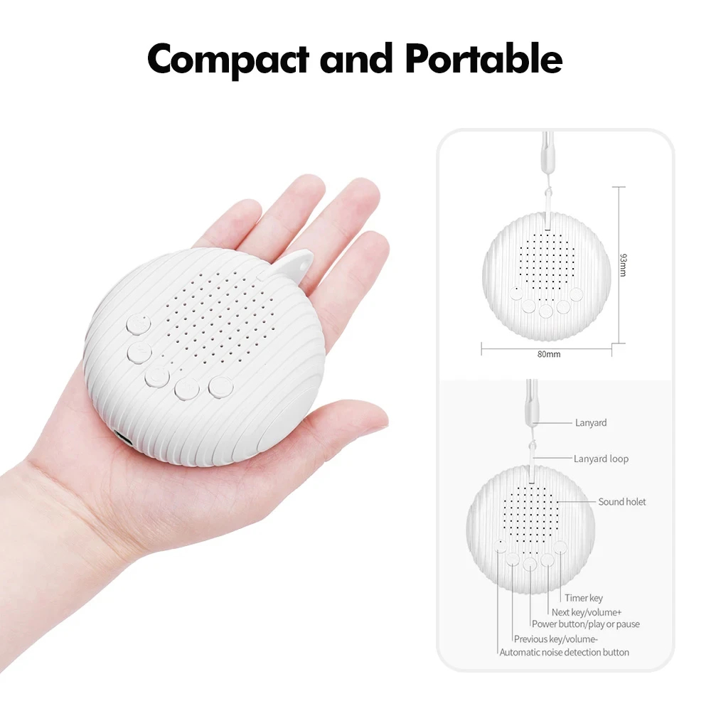 Neue tragbare Geräuschmaschine – Baby Sound Machine White Bewertung und Preis