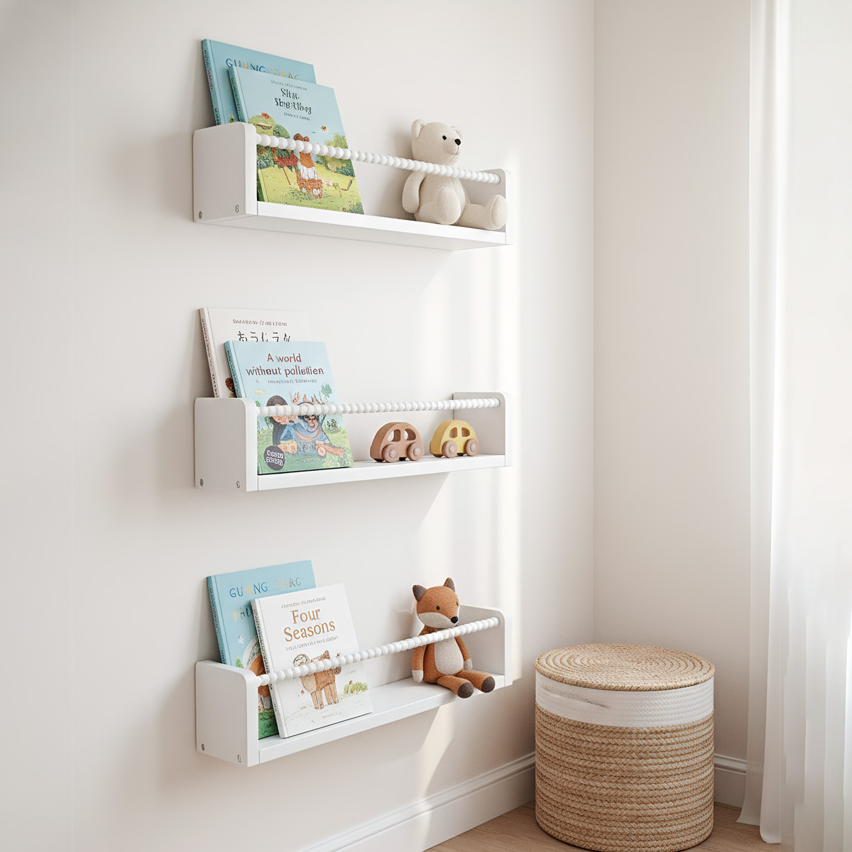 Kinderzimmer-Bücherregale, 40  – Baby Nursery Shelf Bewertung und Preis