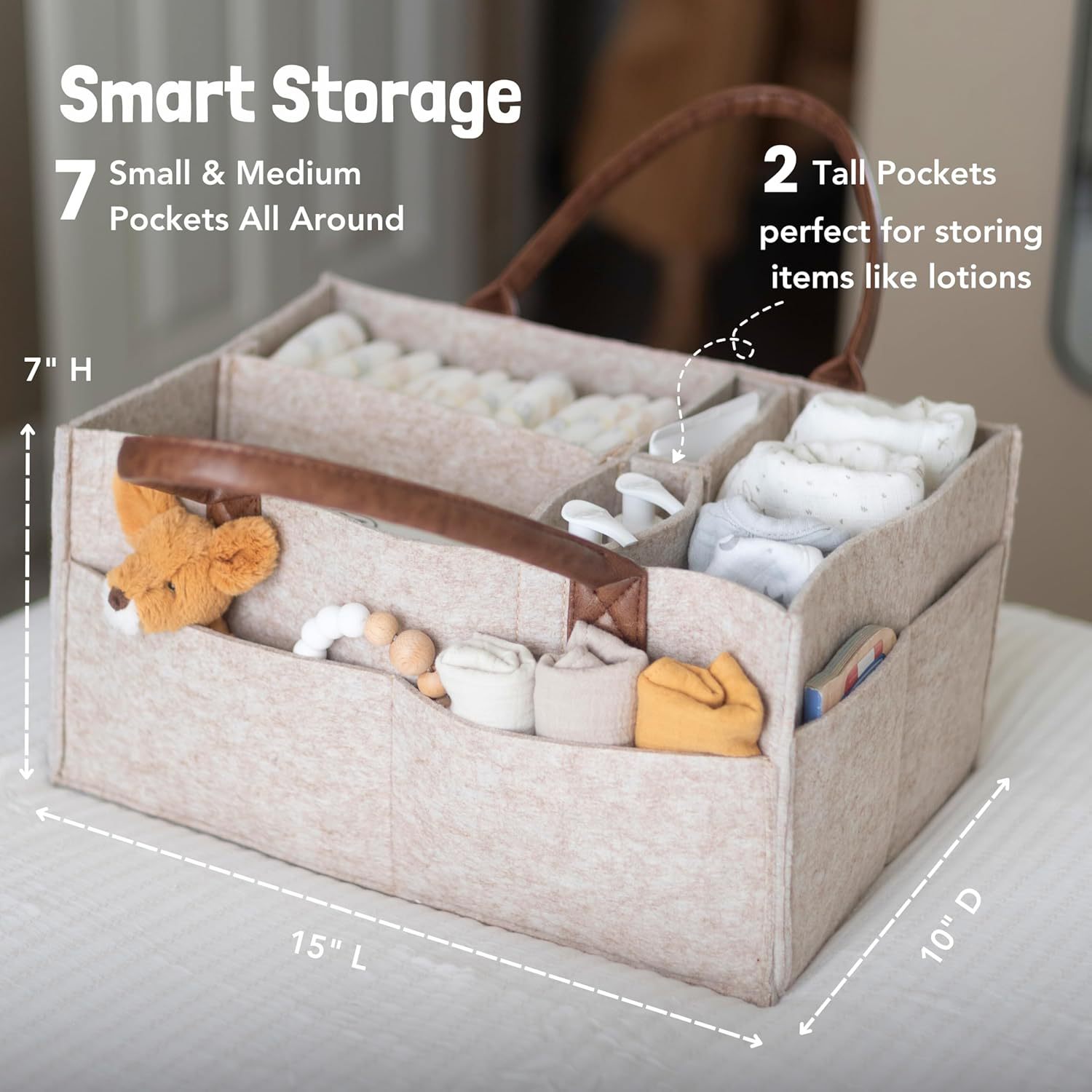 Baby Filz-Aufbewahrungskorb fü – Baby Nursery Basket Bewertung und Preis