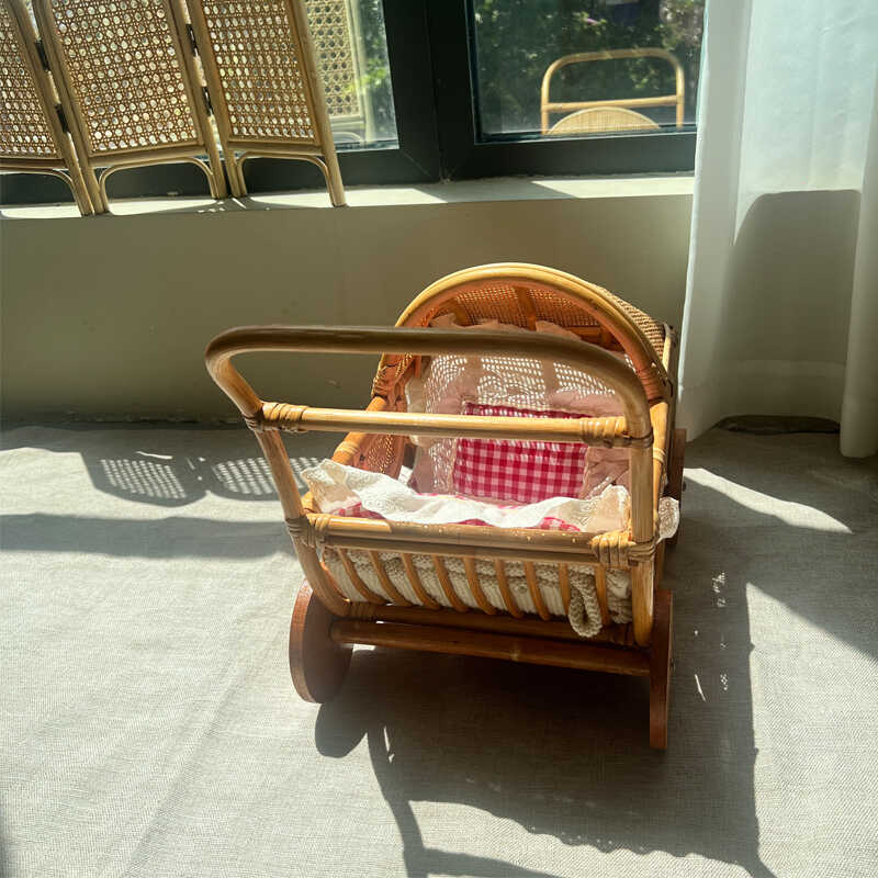 Gewebter Rattan-Kinderwagen, V – Baby Nursery Basket Bewertung und Preis