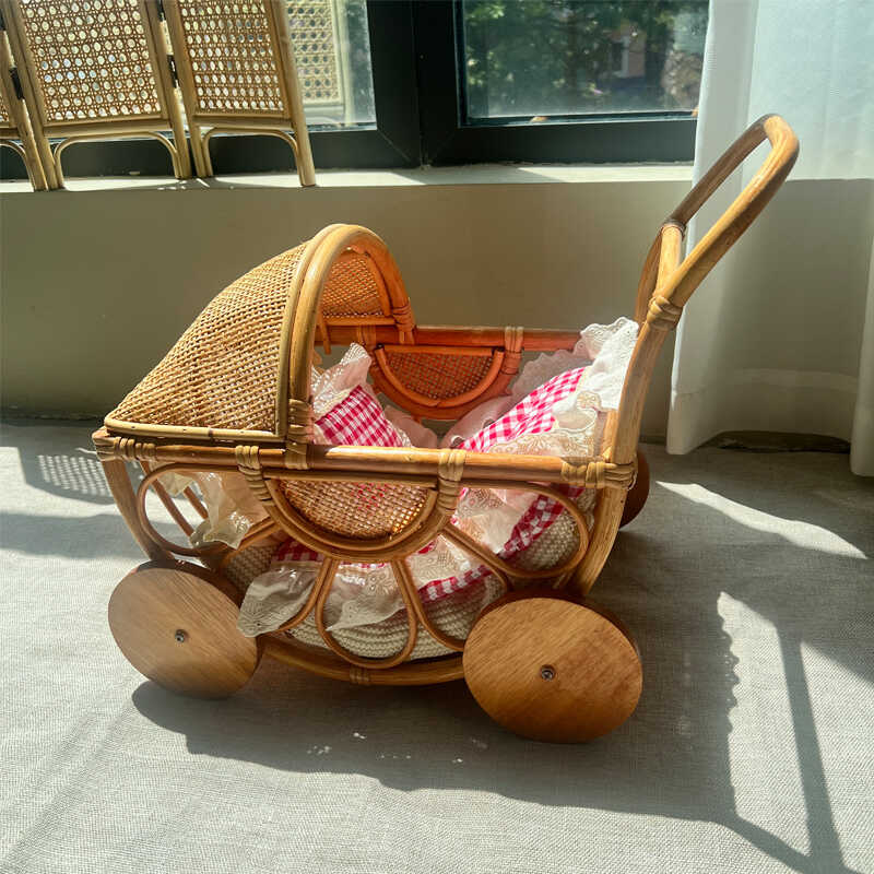 Gewebter Rattan-Kinderwagen, V – Baby Nursery Basket Bewertung und Preis