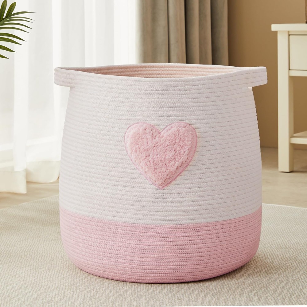 Rosa Wäschekorb, Korb für Kind – Baby Nursery Basket Bewertung und Preis