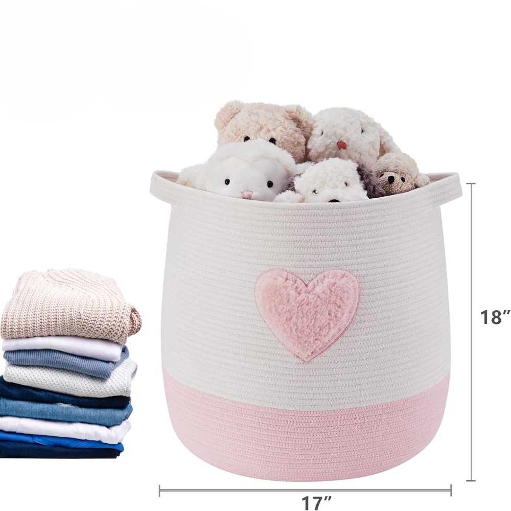 Rosa Wäschekorb, Korb für Kind – Baby Nursery Basket Bewertung und Preis