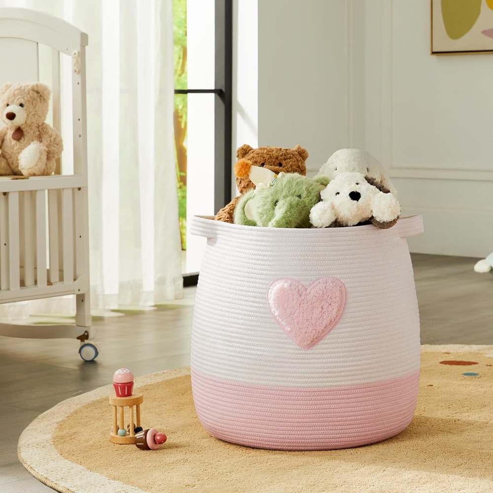 Rosa Wäschekorb, Korb für Kind – Baby Nursery Basket Bewertung und Preis