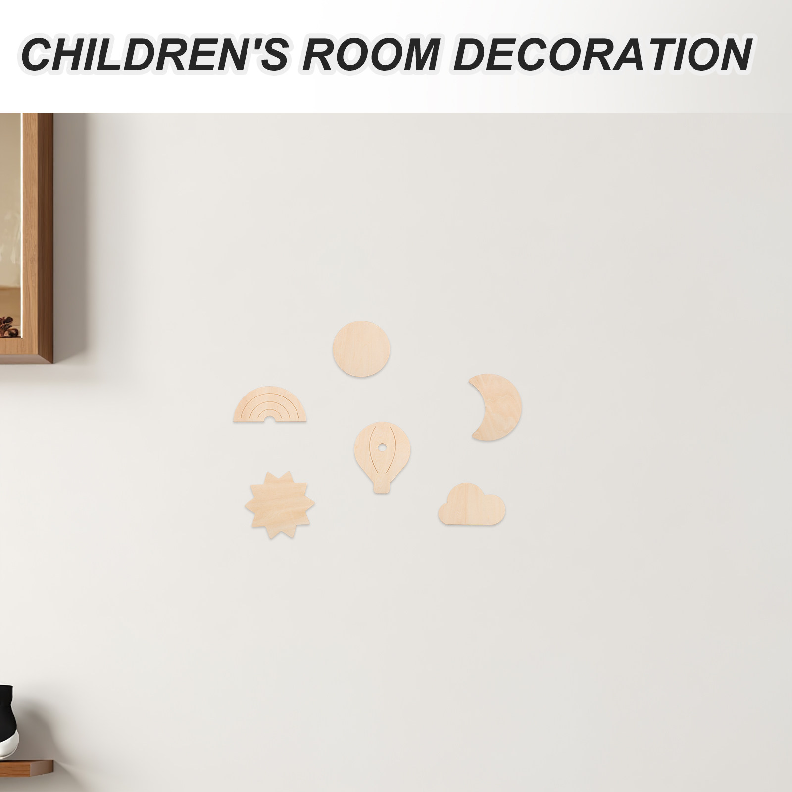 6 Stück Holz-Wandaufkleber Him – Baby Nursery Hot Air Balloon Theme Bewertung und Preis