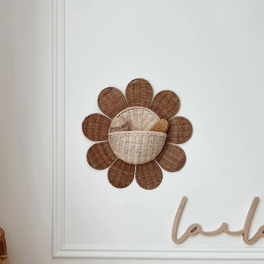 Nordic Sonne Blume Hand-gewebt – Baby Nursery Basket Bewertung und Preis