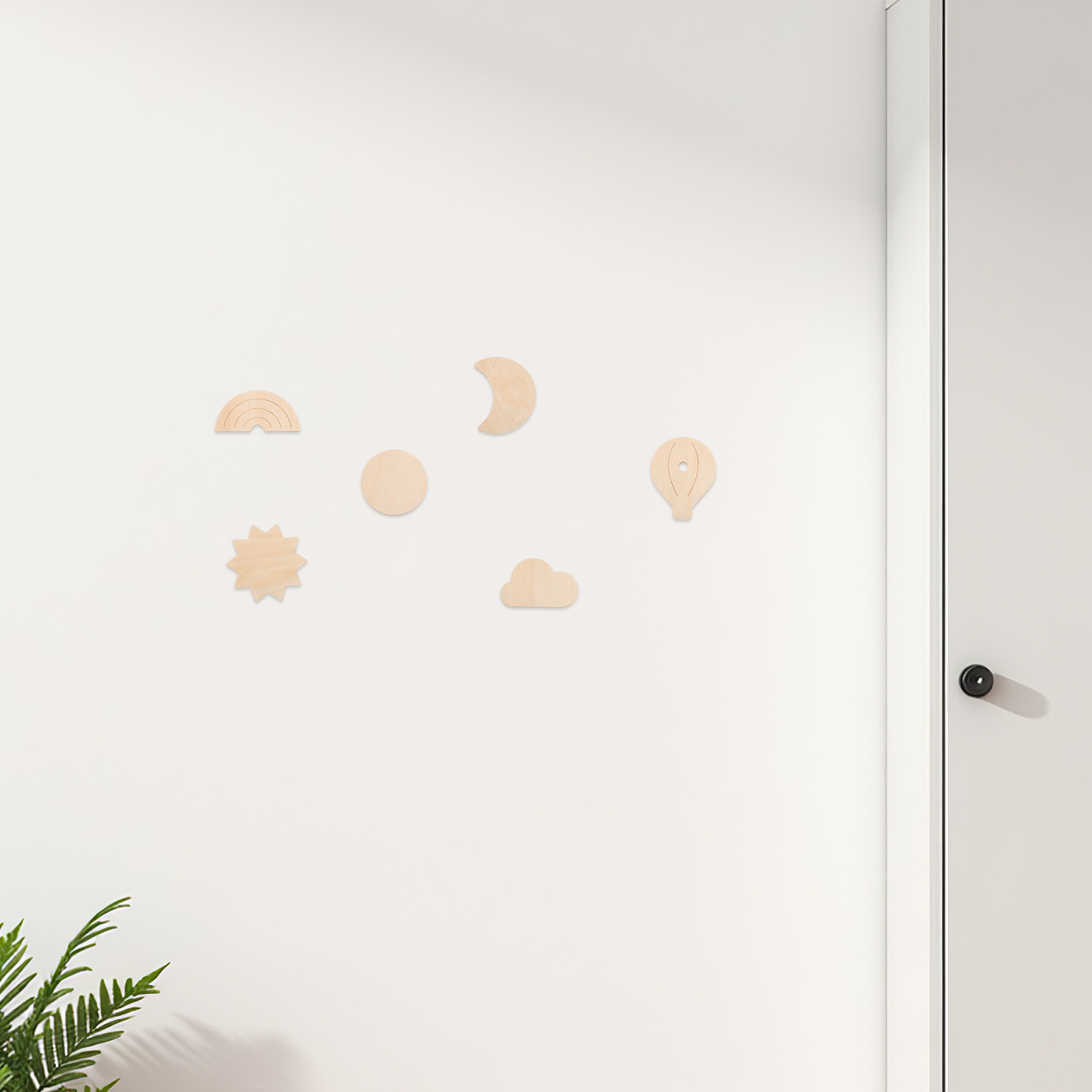 6-teiliges Holz-Wanddekor-Set  – Baby Nursery Hot Air Balloon Theme Bewertung und Preis
