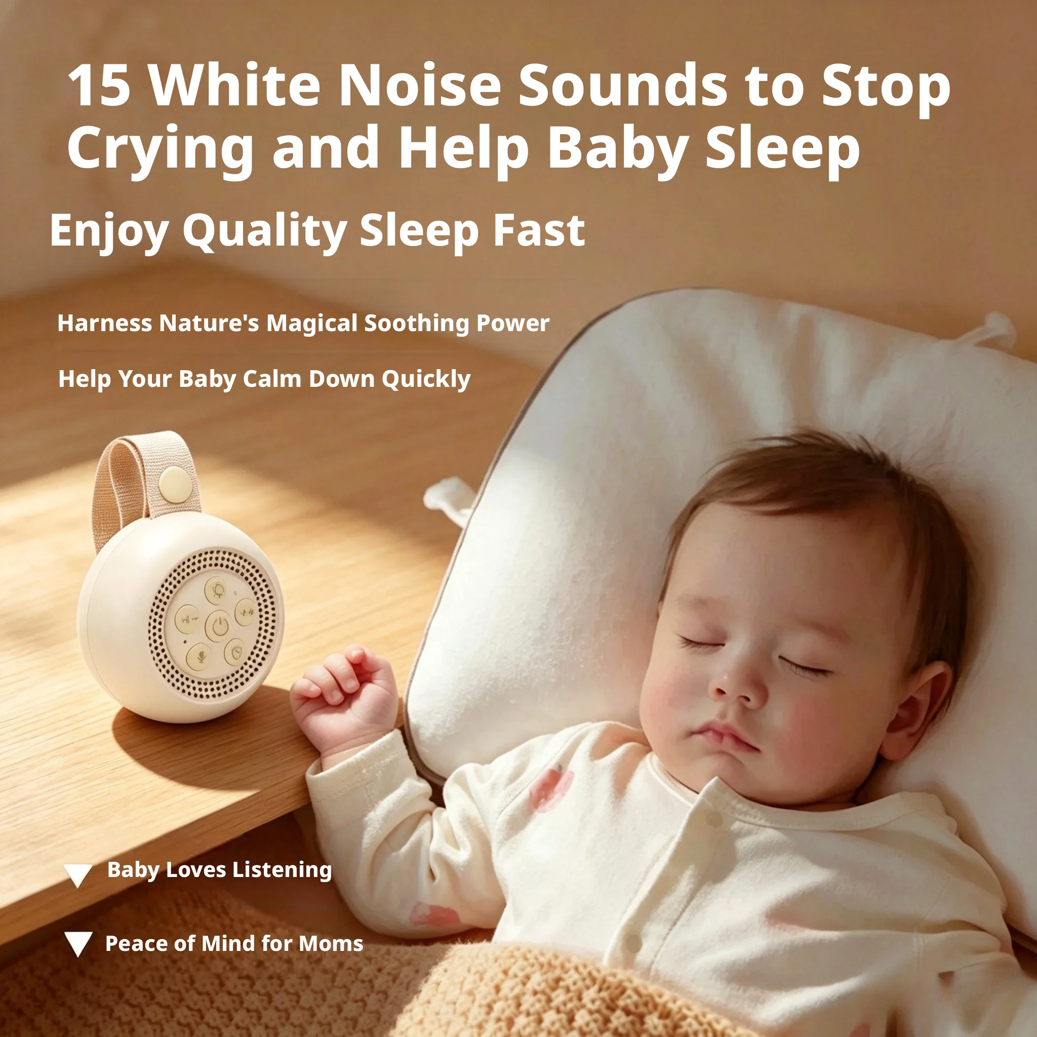 Baby-Schlafgeräuschmaschine mi – Baby Sound Machine White Bewertung und Preis