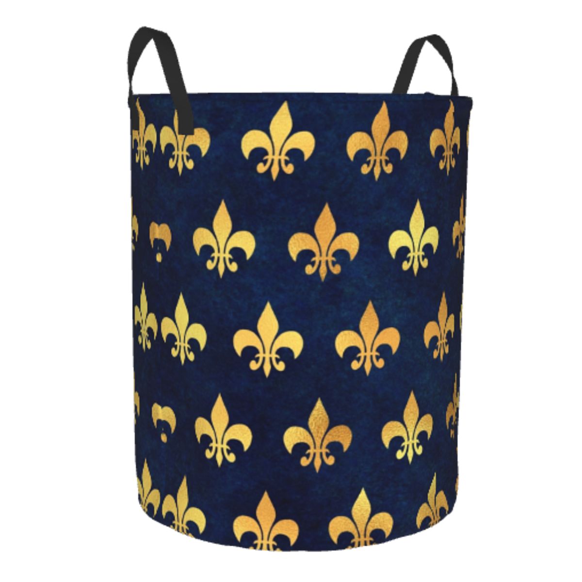 Royal Gold Blue Grunge Fleur D – Baby Nursery Laundry Hamper Bewertung und Preis