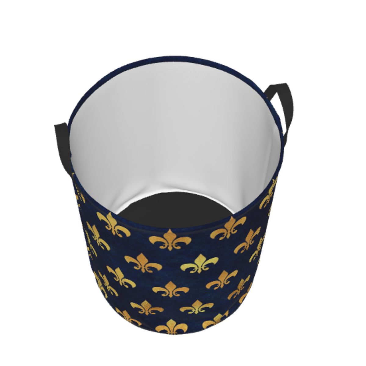 Royal Gold Blue Grunge Fleur D – Baby Nursery Laundry Hamper Bewertung und Preis