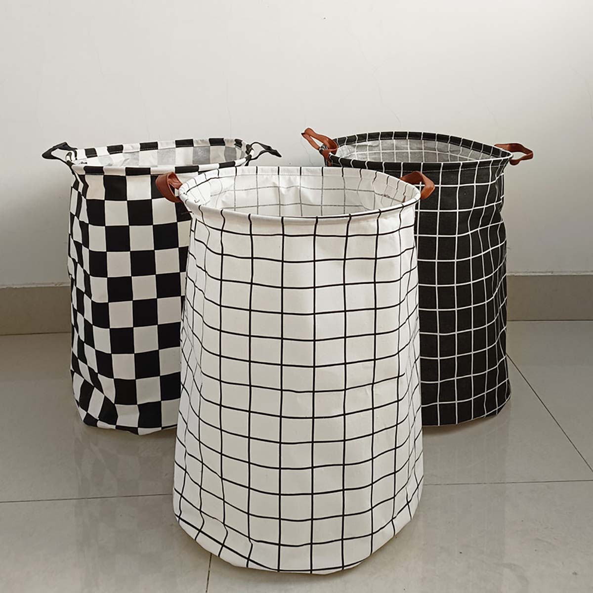 Moderner karierter Canvas-Aufb – Baby Nursery Basket Bewertung und Preis